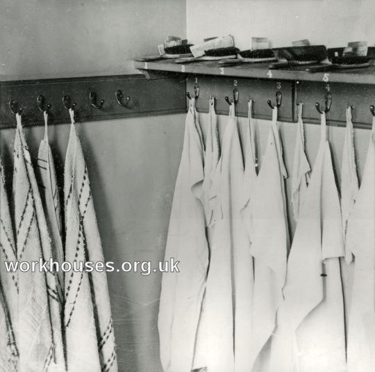 Pontefract Union Cottage Homes, Carleton - Towels and hairbrushes