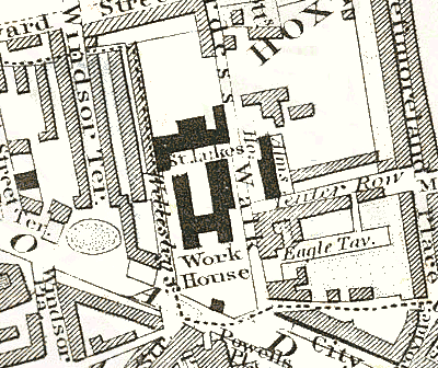 St The City Lukes Old Street London 1888 map 16 